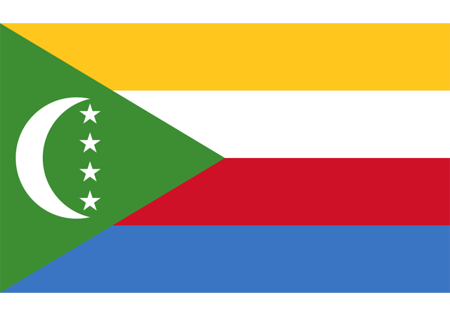 Коморы - флаг страны