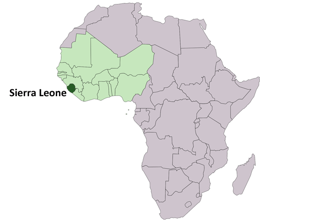 Сьерра-Леоне - расположение на карте