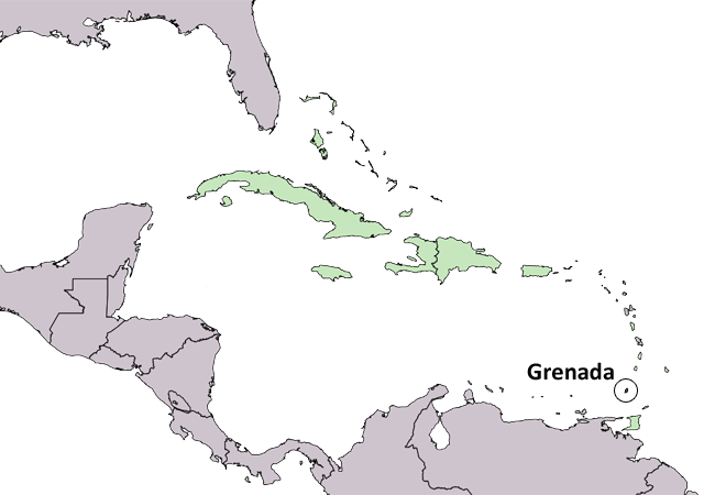 Гренада - расположение на карте