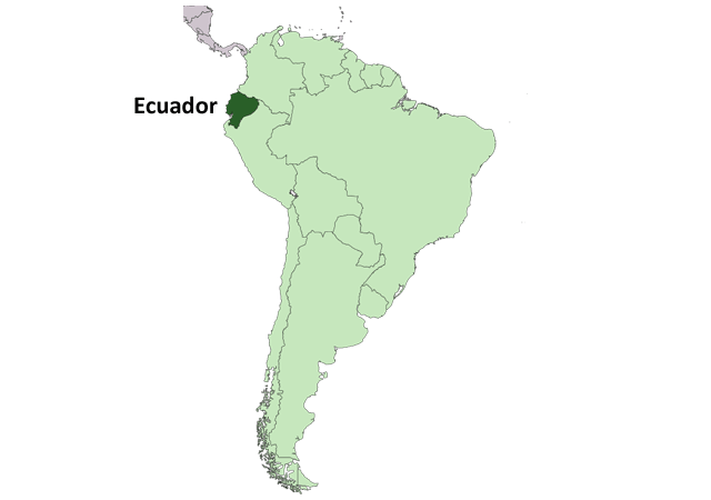 Эквадор - расположение на карте