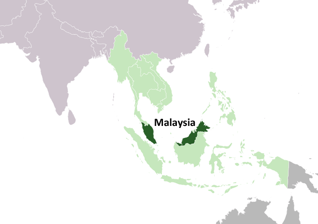 Малайзия - расположение на карте