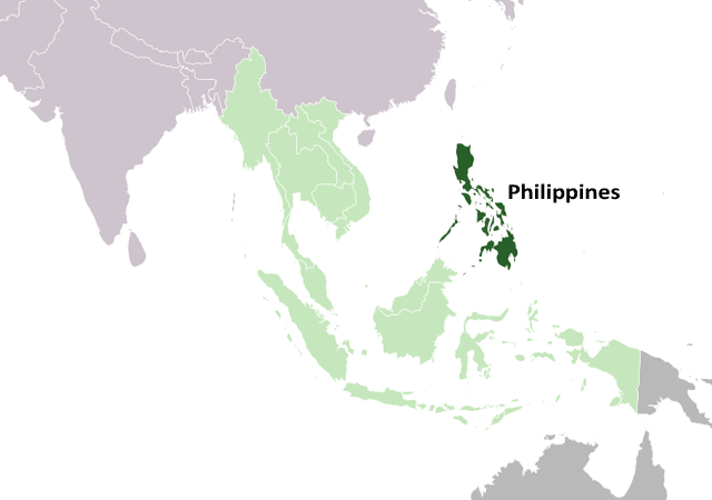 Филиппины - расположение на карте