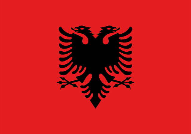 Албания - флаг страны