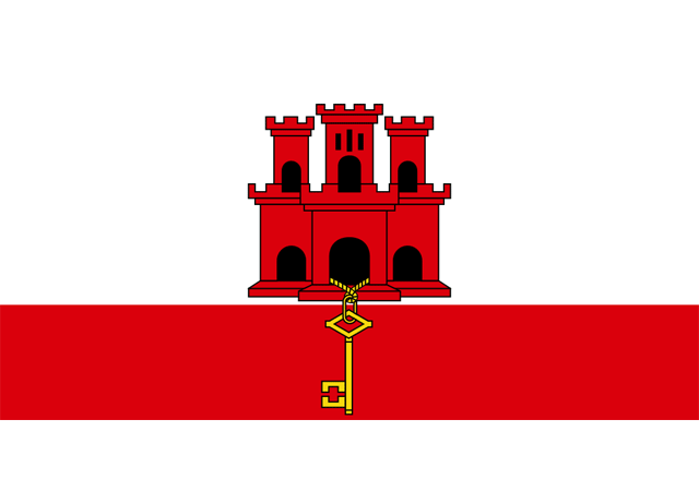 Гибралтар - флаг страны