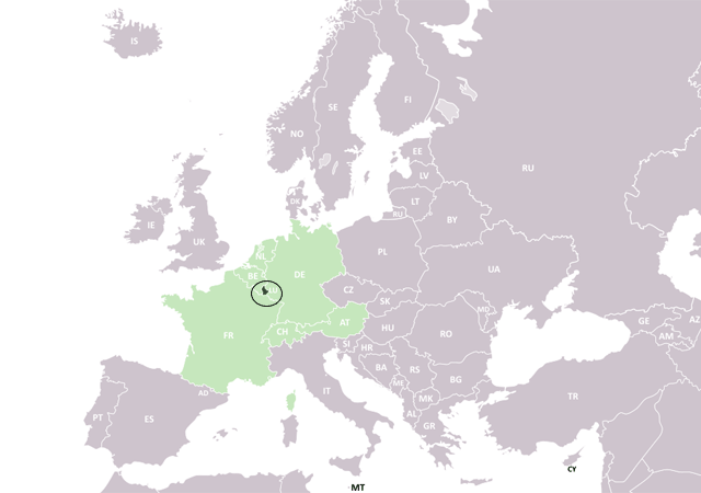 Люксембург - расположение на карте