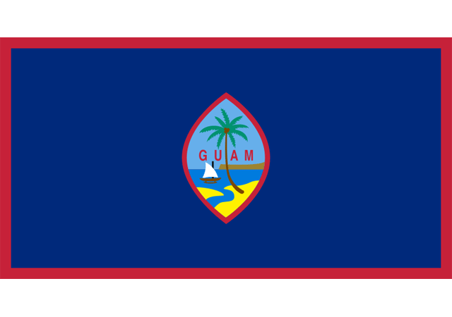 Гуам - флаг страны