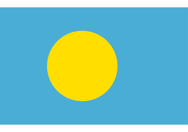 Палау  - флаг страны