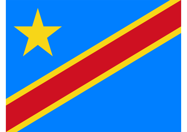 Демократическая Республика Конго - флаг страны