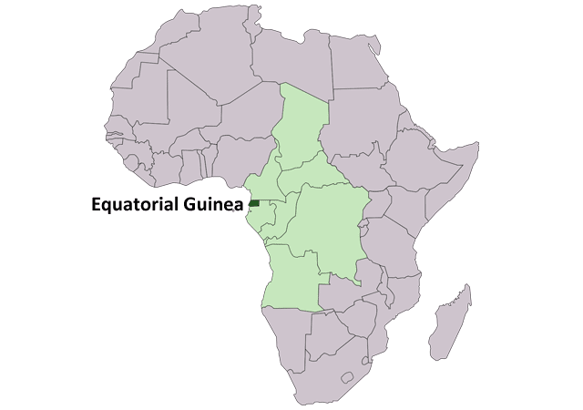 Экваториальная Гвинея - расположение на карте