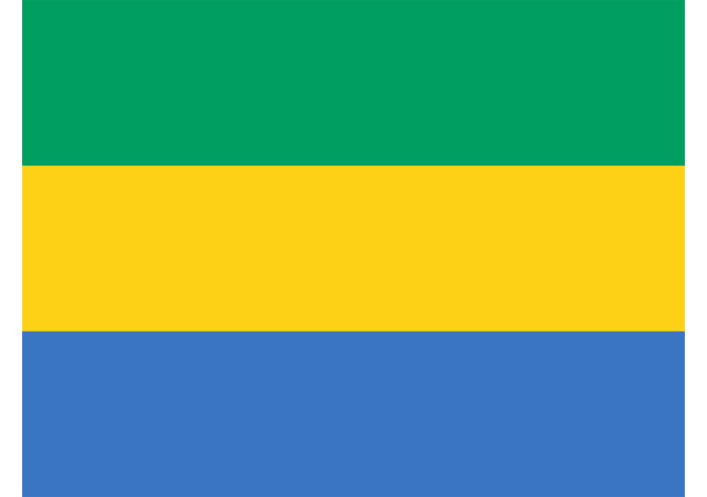 Габон - флаг страны
