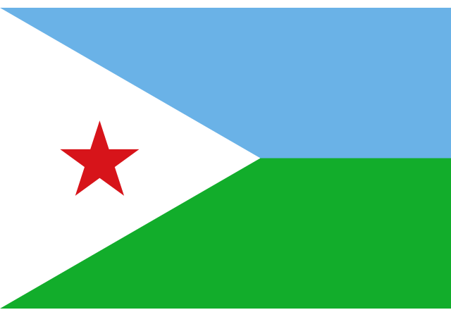 Джибути - флаг страны