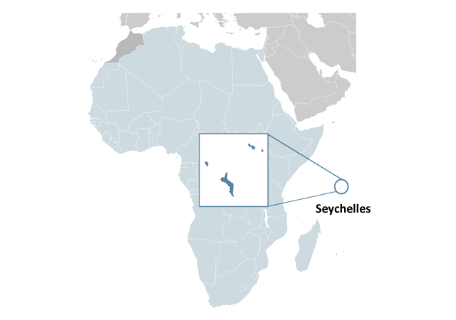 Сейшельские Острова - расположение на карте