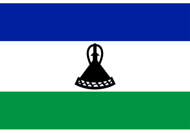 Лесото - флаг страны