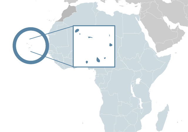 Кабо-Верде - расположение на карте