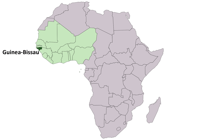 Гвинея-Бисау - расположение на карте