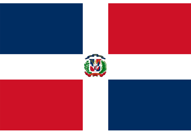 Доминиканская Республика - флаг страны