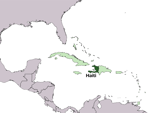 Гаити - расположение на карте