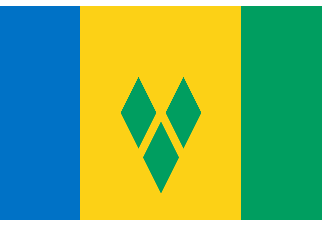 Сент-Винсент и Гренадины - флаг страны
