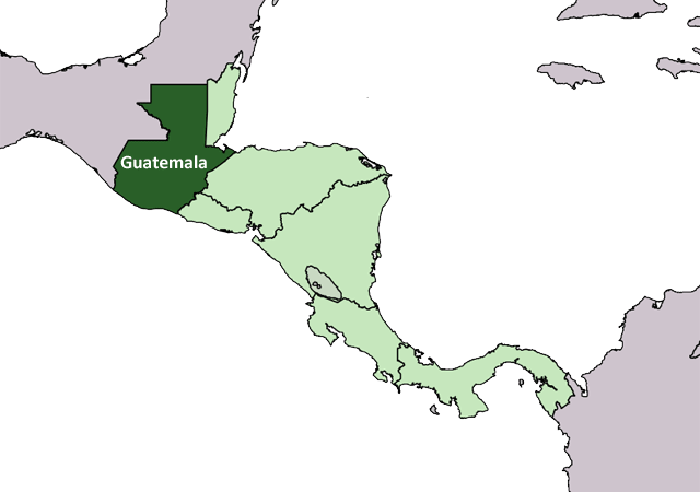 Гватемала - расположение на карте