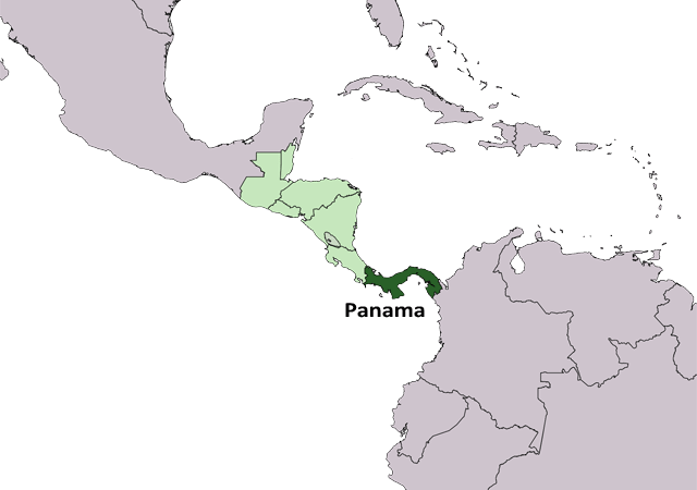 Панама - расположение на карте