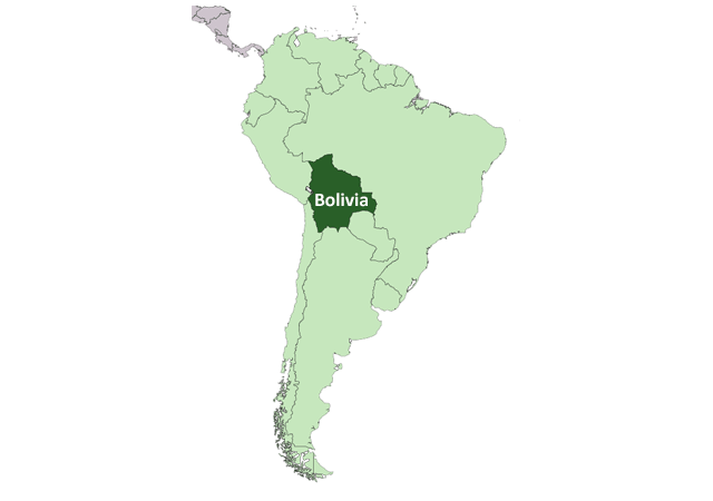 Боливия - расположение на карте