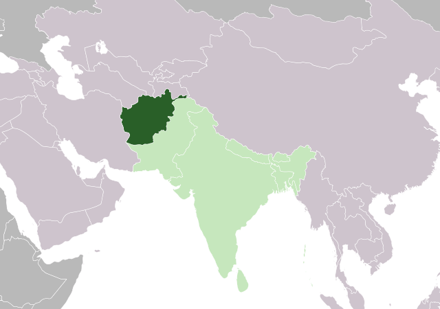 Афганистан - расположение на карте