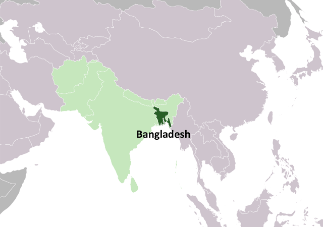 Бангладеш - расположение на карте