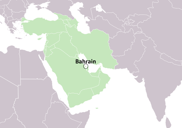 Бахрейн - расположение на карте