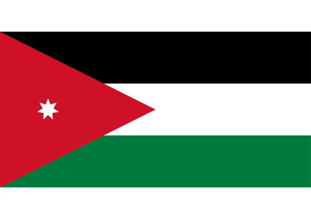 Иордания - флаг страны