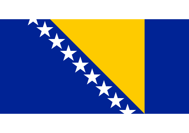 Босния и Герцеговина - флаг страны