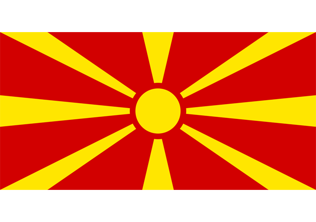 Северная Македония - флаг страны
