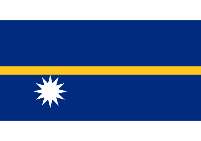 Науру - флаг страны