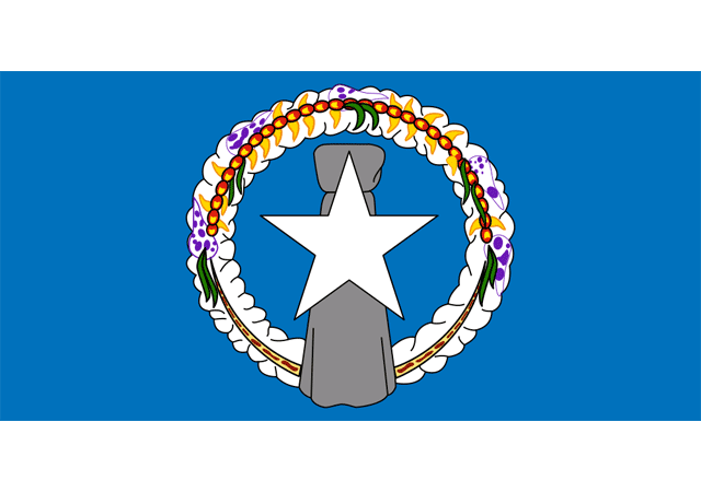 Северные Марианские Острова - флаг страны