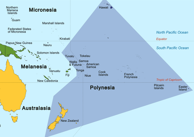 Самоа - расположение на карте